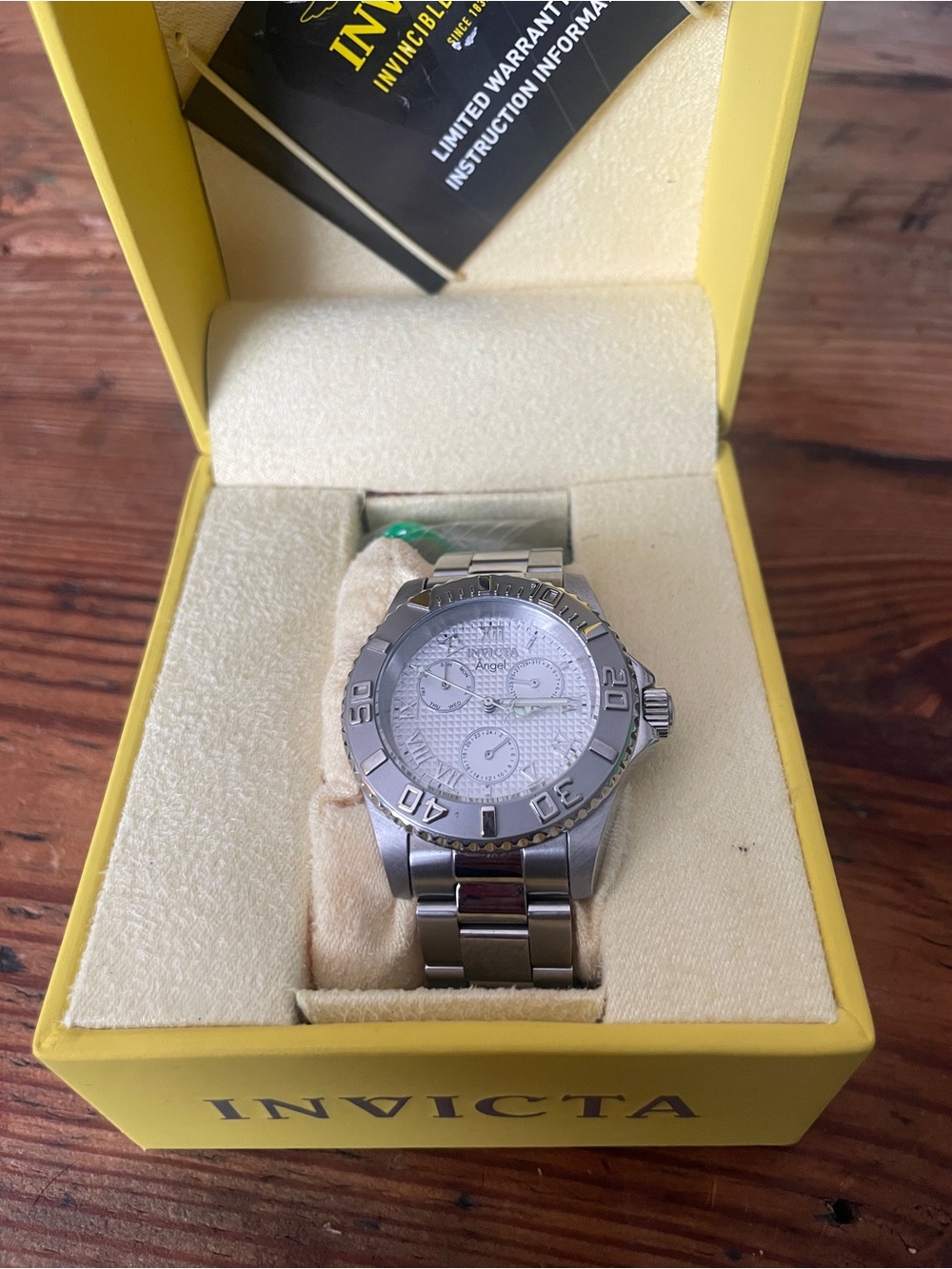 Invicta Silver Stainless Steel Chronograph Watch